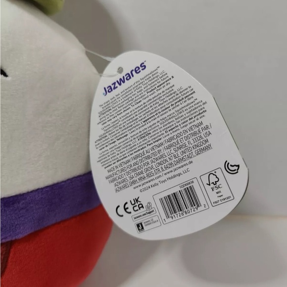 Squishmallows Disney Scrooge McDuck 8 In Christmas Plush Holiday NEW NWT - Picture 3 of 8